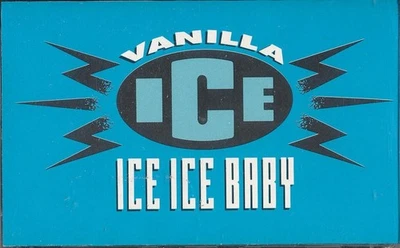 VANILLA ICE Ice Ice Baby CASSETTE TAPE 1990 Maxi-Single w/ Instrumentals RARE ! - Image 1 of 4