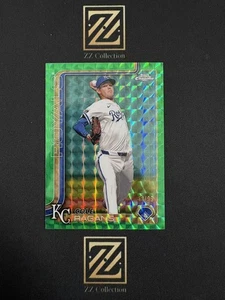 2025 Topps Chrome Baseball Cole Ragans 58/99 Green Geometric Refractors -LYQ - Picture 1 of 9