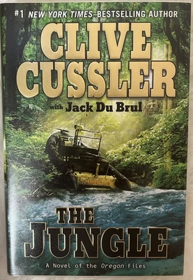 Signed x2 The Jungle Clive Cussler Jack Du Brul 2011 HCDJ Putnam Books Very Good Foto 1 de 4