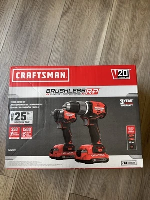 Craftsman 20V Brushless RP Drill Impact Combo Kit Sealed New - Image 1 of 4