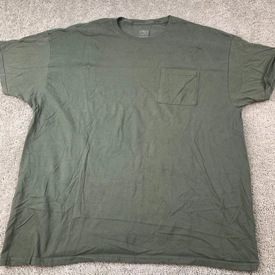 Camisa Pullover Tejida Athletic Works Para Hombre Talla 2XL Verde Manga Corta Cuello Redondo Foto 1 de 4