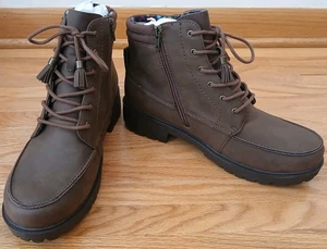 Botas Alegria Chevon Marrón Con Cordones Cremallera Lateral Talla 42 Para Mujer EE. UU. ~11 NUEVAS - Imagen 1 de 11