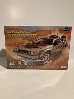 Polar Lights Back to the Future III Time Machine Model Kit NEW DeLorean - Image 1 of 4