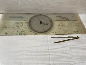 Dockley's Spredrose Easy Course Plotter Spandiconcime Bussola Vintage Grosse Pte Woods MI - Foto 1 di 4