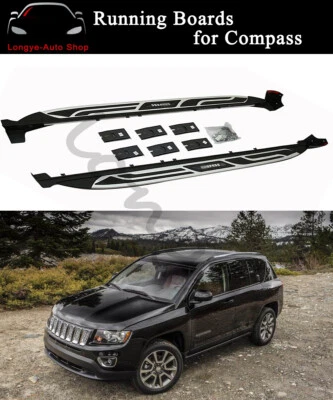 Se adapta a Jeep Compass 2011-2016 estribo lateral barra Nerf Foto 1 de 4