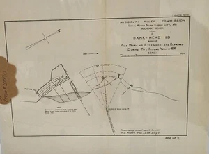 Antique 1900 Plan: Bank-Head at Rocheport Beach, Kansas MO, 9x11 - Picture 1 of 5