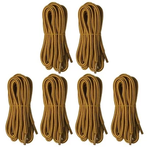 6pair 5mm Thick Heavy duty Round Hiking Work Boot Shoe laces Strings Replacement - Picture 1 of 5