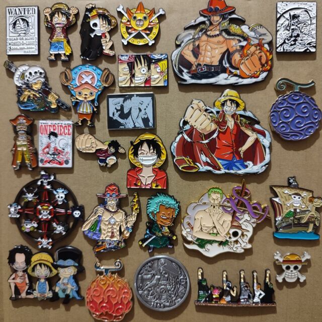 Anime One Piece Esmalte Broche, Emblemas De Desenhos Animados