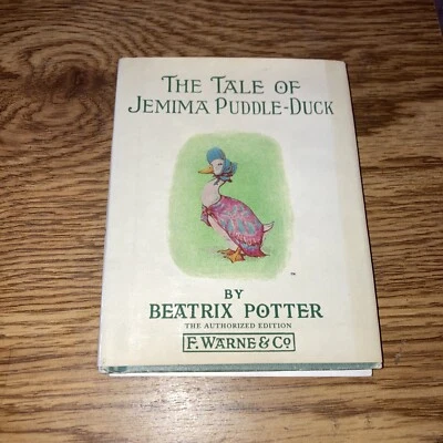 The Tale of Jemima Puddle Duck , Beatrix Potter HC DJ F Warne & Co Foto 1 de 4