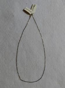 NEW -W/Tags - LA Rock - Sterling Silver - Fine Box Chain Necklace - 18 in Long - Picture 1 of 8