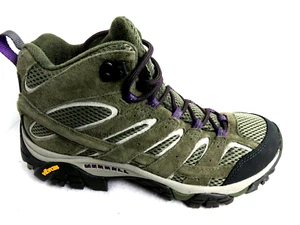Merrell Shoes Womens Size 10 Moab 3 J500054 Green Lace Up Round Toe Hiking Shoe - Picture 1 of 10