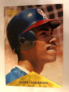 1996 Pinnacle #5 Angels Garret Anderson Baseball Card 