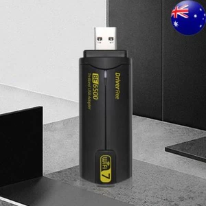 6500Mbps WiFi 7 USB WiFi Adapter Wireless Receiver Dual Antennas BE6500 Adapter - Afbeelding 1 van 12