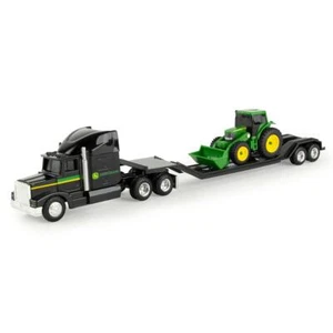 ERTL - Camión 6x4 negro con portaequipos y tractor JOHN DEERE - 1/64 - ERT373... - Imagen 1 de 2