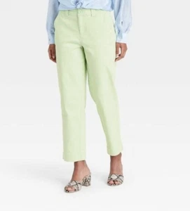 Pantalones cortos rectos de tiro alto para mujer - Un nuevo día - Verde - 18 - S174 - Imagen 1 de 5