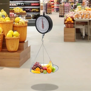 Double-sided Dial Hanging Scale Circular Supermarkets Hanging Scale 10kg/22lbs - Afbeelding 1 van 19