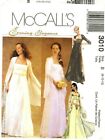 McCall's Sewing Pattern Women's DRESS Wedding Bridal Evening 3010 8-10-12 UNCUT