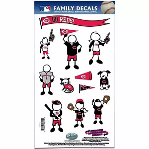 Cincinnati Reds Outdoor Rated Vinyl Family Decals MLB Licensed Baseball - Picture 1 of 3