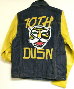 10.Deep Mens 10th DVSN Tiger Denim Jacket