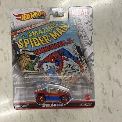 Hot Wheels 2022 1:64 entretenimiento retro Marvel Spider-Man Spider-Mobile vehículo Foto 1 de 3