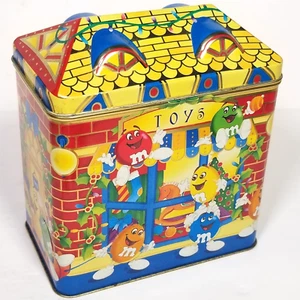M&M Christmas Village Series limited Canister Collectable Tin Can 1996 No.03 - Picture 1 of 10