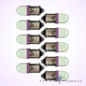 (Paquete de 10) - Bombilla LED de 6,3 voltios esmerilada 44/47 base de bayoneta (BA9S) Pinball - PÚRPURA - Imagen 1 de 12