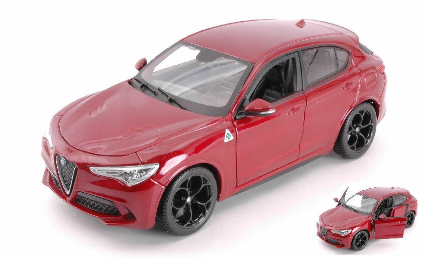 Alfa Romeo Stelvio Red 1:24 Model 21086R BBURAGO - Immagine 1 di 1
