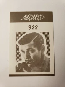 1987 Clark Gable Rare Motto Trivia Game Card - Actor - Picture 1 of 2