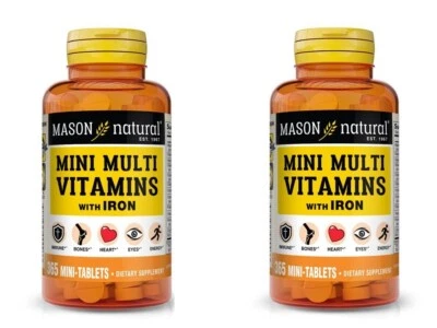 2 X 365 TABLETS DAILY MULTIPLE VITAMINS with IRON ONE A DAY DIETARY SUPPLEMENT - Image 1 of 4