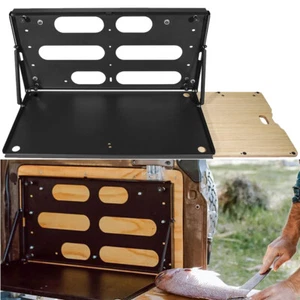 Drop Down Tailgate Table for Jeep Wrangler JK JKU JL JLU Foldable Cargo Shelf - Picture 1 of 7