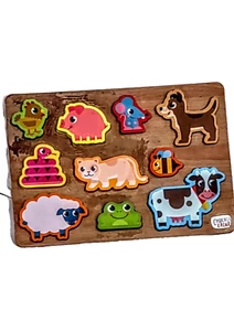 Chuckle & Roar Wooden Animal Puzzle - Picture 1 of 1