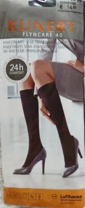 Kunert Small Size 35-38 Semi Opaque 40 Denier Flycare Knee Highs in Marine - Picture 1 of 2