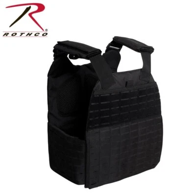 Rothco Laser Cut MOLLE Carrier Vest - Black - Image 1 of 4