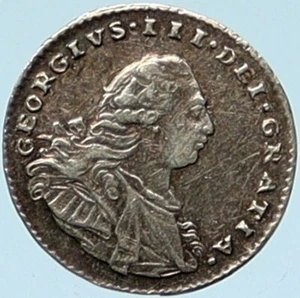 1800 UK Great Britain United Kingdom KING GEORGE III Silver Penny Coin i100751 - Picture 1 of 3