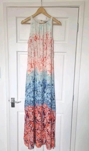 Womens B&M BOHO Floral Maxi Dress UK Size 8 Summer Holiday Wedding Guest Cruise - Picture 1 of 13
