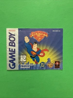Nintendo Game Boy SUPERMAN Instruction booklet Manual ONLY - Image 1 of 3