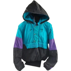 Giacca Anorak Vintage Starter Uomo Multicolore Colorblock Pullover con Cappuccio Taglia XL - Foto 1 di 10