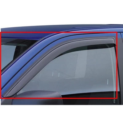 2pc Front Door Window Visor Fit 99-16 Ford Super Duty Standard Mirror Foto 1 de 4