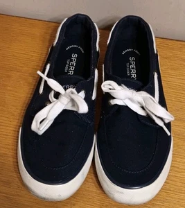 Zapatos de barco Sperry Top-Sider para mujer con escudo talla 7 azul espuma viscoelástica - Imagen 1 de 8