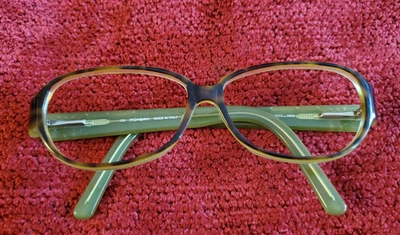 Monturas para gafas YSL Yves Saint Laurent solo hechas en Italia verdes  Foto 1 de 4