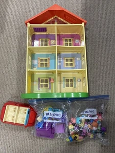 Peppa Pig Family & Friends Lights N' Sounds 4 pisos casa casa casa casa casa casa muñecas lote - Imagen 1 de 14