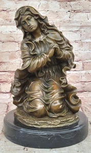 Betende Madonna Bronze Skulptur Canova religiös Jungfrau Maria Statue Deko - Bild 1 von 10