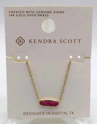 Collar Colgante Kendra Scott Eva Sorbete Frambuesa Magnesita Variegada Nuevo con Etiquetas Foto 1 de 4
