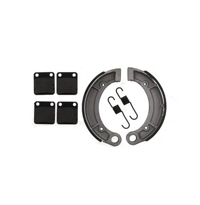 Yamaha YFM 350 2004 2005 2006 Bruin 4x4 pastillas de freno delanteras automáticas y zapatas de freno traseras Foto 1 de 3