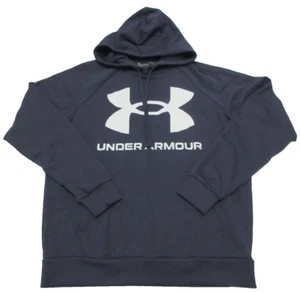 Under Armour Men's Rival Fleece Big Logo Loose Fit Hoodie Size L - Picture 1 of 3