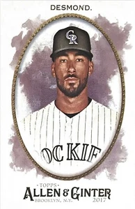 2017 Topps - Allen & Ginter Baseball #84 Ian Desmond - Rockies Baseball Card - Picture 1 of 2