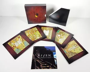 1997 RIVEN the SEQUEL to MYST Box Set - Windows CD-ROM Video Game & Users Manual - Picture 1 of 6