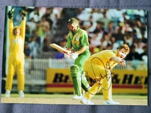 Cricket x3 Signed Photos Craig McDermott Forrest Tuffey Australia New Zealand - Picture 1 of 3
