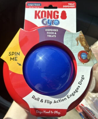 Dispensador de golosinas giroscópicas KONG pequeño/mediano rompecabezas interactivo juguete para perros  Foto 1 de 2