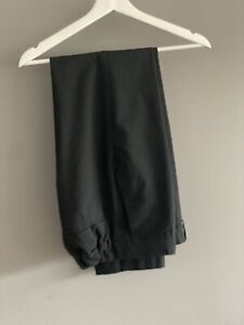 M&S boys Junior uniform school black Slim trousers Size 15-16 Years